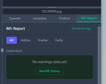 MS-Report tab